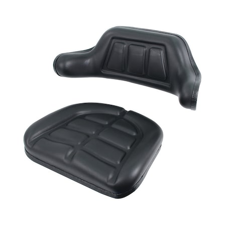 A & I Products Seat Cushion Set, Wrap Around, Black 18" x18" x10" A-W103BL